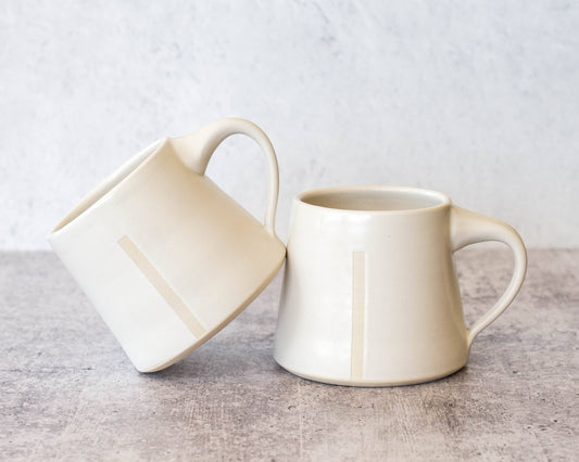 Handmade Ceramic Mug in Satin White