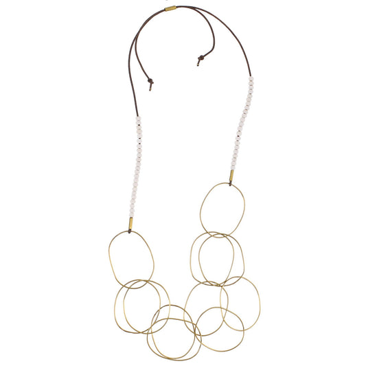 Lombok Organic Link Necklace - White