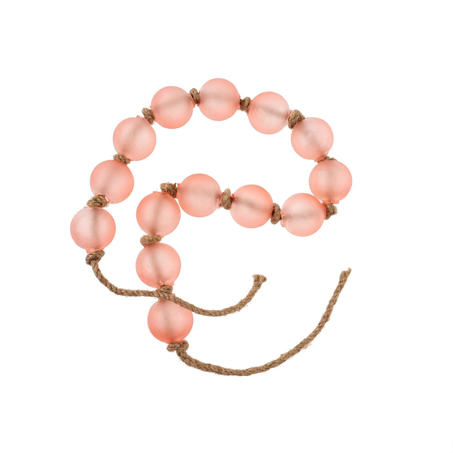 Beach Glass Beads, Pink