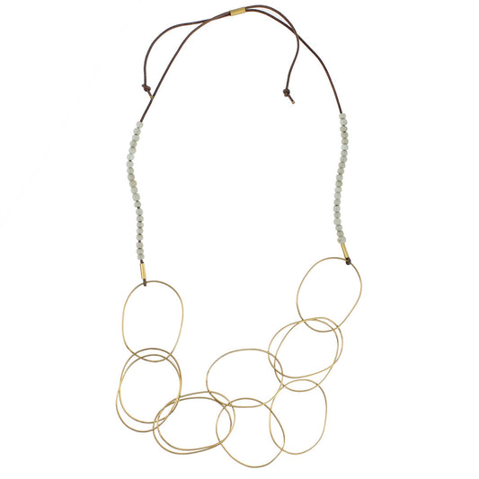 Lombok Organic Link Necklace - Aqua