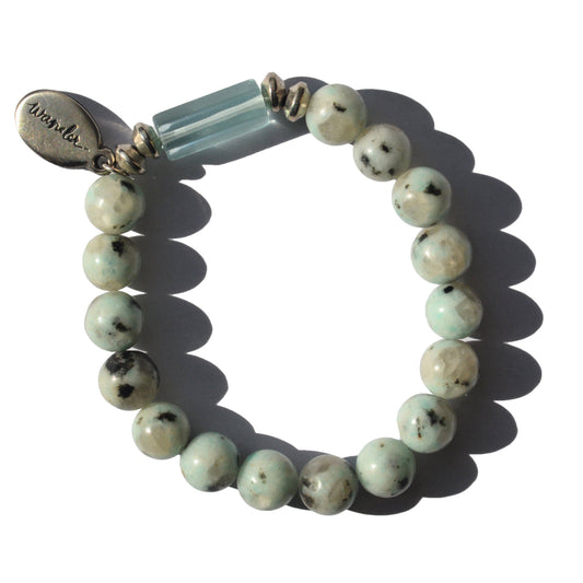 Kiwi Jasper - Beaded Bracelet