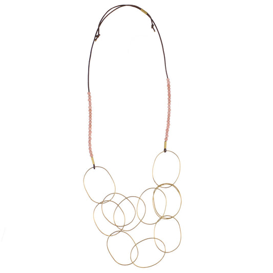 Lombok Organic Link Necklace - Pink